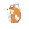 Beautiful cartoon fox Royalty Free Stock Photo