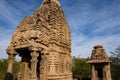 Beautiful carved ancient Jain temples constructed in 6th century AD in Osian, India. Royalty Free Stock Photo