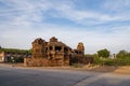 Beautiful carved ancient Jain temples constructed in 6th century AD in Osian, India. Royalty Free Stock Photo