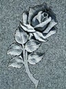 Beautiful Carved Stone Rose