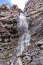 Beautiful Cascade Falls waterfall at a park in Ouray Colorado Royalty Free Stock Photo