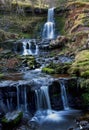 Beautiful cascading waterfall, Nant Bwrefwy, Upper Blaen-y-Glyn