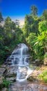 beautiful cascading waterfall over rocks long exposure in Chiangmai Chiang mai mountains northern thailand Royalty Free Stock Photo