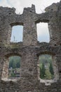 Beautiful castel belfort ruin in italy