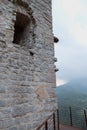 Beautiful castel belfort ruin in italy