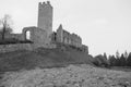 Beautiful castel belfort ruin in italy