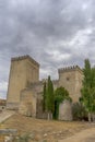 Beautiful castle of Ampudia in the province of Palencia, Spain Royalty Free Stock Photo