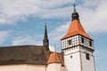 Beautiful castle Blatna in the Czech Republic on sunny warm day.