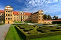 Beautiful castle with garden in summer. Jaromerice nad rokytnou - Czech Republic