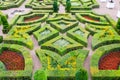 Beautiful castle gardens of Villandry in the Loire France. Royalty Free Stock Photo