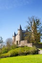 Beautiful Castle of Veves with grass and trees