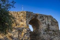 Beautiful castle view of Koroni town in Messenia, Peloponnese, Greece