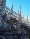 Beautiful cathedral in the city of Milan, Italy