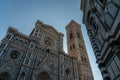 Beautiful Cathedral of Santa Maria del Fiore and bell tower in Florence, Tuscany, Italy