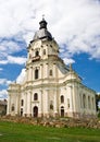 Beautiful Catholic church in the village of Mykulyntsi. Ukraine