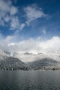 Beautiful Caucasus. Abkhazia. Lake Ritsa. Royalty Free Stock Photo