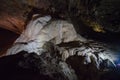 Beautiful cave. View from inside dark dungeon.