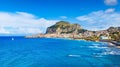 Beautiful Cefalu, small resort town on Tyrrhenian coast of Sicily, Italy Royalty Free Stock Photo