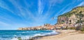 Beautiful Cefalu on Tyrrhenian coast of Sicily, Italy Royalty Free Stock Photo