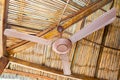 Beautiful ceiling fan decoration interior Royalty Free Stock Photo