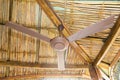 Beautiful ceiling fan decoration interior Royalty Free Stock Photo