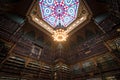 Beautiful Ceiling of Gothic-Renaissance Style Antique Library Room