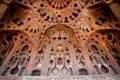 Beautiful ceiling and patterns in music instruments shapes in palace Royalty Free Stock Photo