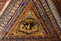 Beautiful ceiling of Wat Phra Kaew Don Tao, Lampang, Thailand.