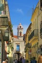 Beautiful central pedestrian street in Havana