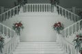 Beautiful central staircase at the wedding
