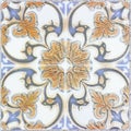 Beautiful ceramic tiles patterns handcraft from thailand In the Royalty Free Stock Photo