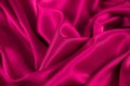 Beautiful Cerise Pink Satin Material Royalty Free Stock Photo