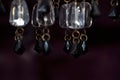 Beautiful chandelier crystals background