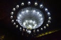 Beautiful Chandelier in a Puja Pandal Royalty Free Stock Photo