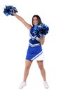 Beautiful Cheerleader Teen With Braces Royalty Free Stock Photo