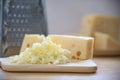 Beautiful cheeses in the kitchen