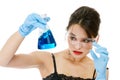 Beautiful chemist Royalty Free Stock Photo