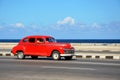 Beautiful Chevrolet driving at MalecÃÂ³n; old Havana