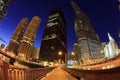 Beautiful Chicago Night Skyline Royalty Free Stock Photo