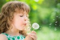 Beautiful child in spring Royalty Free Stock Photo