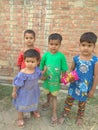 Beautiful children of India. Of the village.