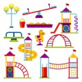 Beautiful children playground icon