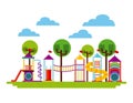 Beautiful children playground icon