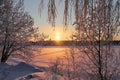 Beautiful and chilly winter day in LuleÃÂ¥ Royalty Free Stock Photo