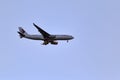 A beautiful Chinese Air airplane,  model Airbus A330-20 its ready to landing in Fiumicino International Airport in Rome in a Royalty Free Stock Photo