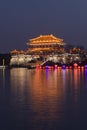 Beautiful Chinese ancient architecture night scene