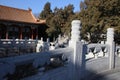 Chinese pavillions in The Summer Palace, Beijing, China. This photo was taken on December 19, 2017 Royalty Free Stock Photo