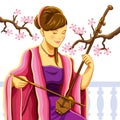 Beautiful Chinese Erhu Player