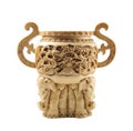 Beautiful chinese vase made of ivory