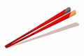 Beautiful chopstick, object. image of chopstick on white vector illustration Royalty Free Stock Photo
